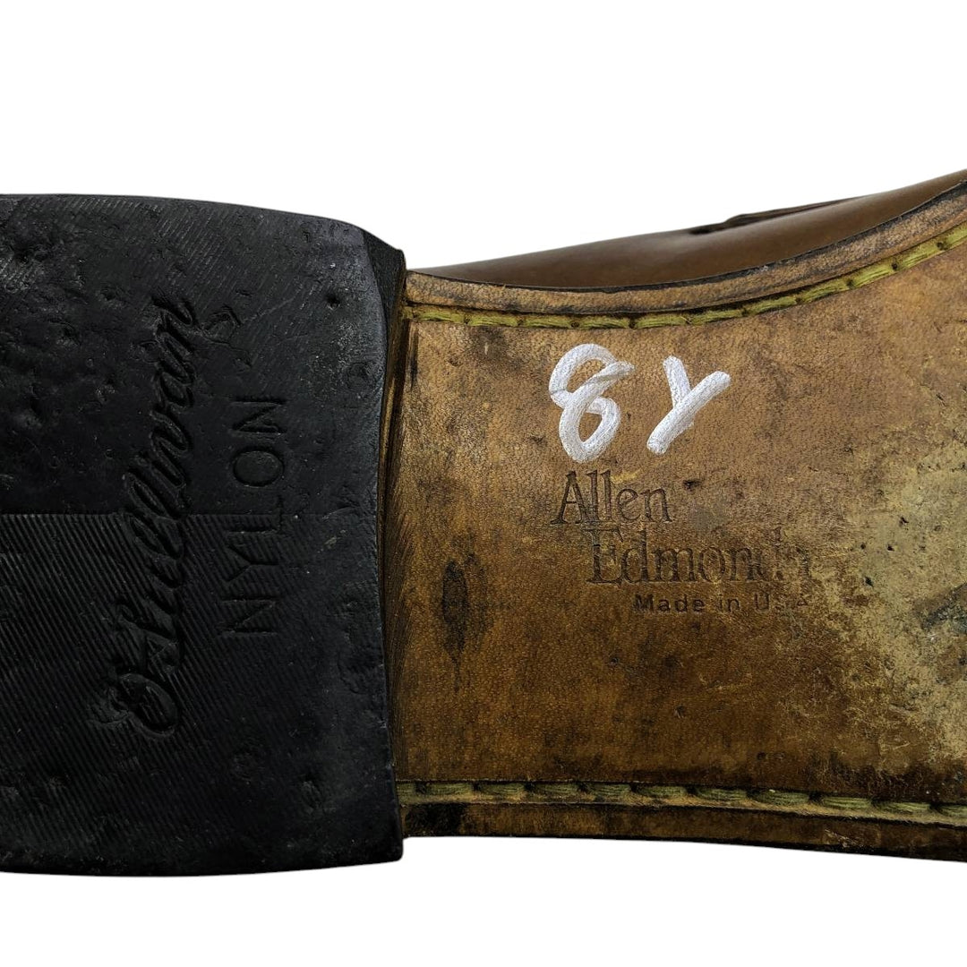 Allen Edmonds Maxfield Tassel Loafers, Size 9, Made in USA Men's 27.0cm unclear red type reddish brown Vintage Second Hand