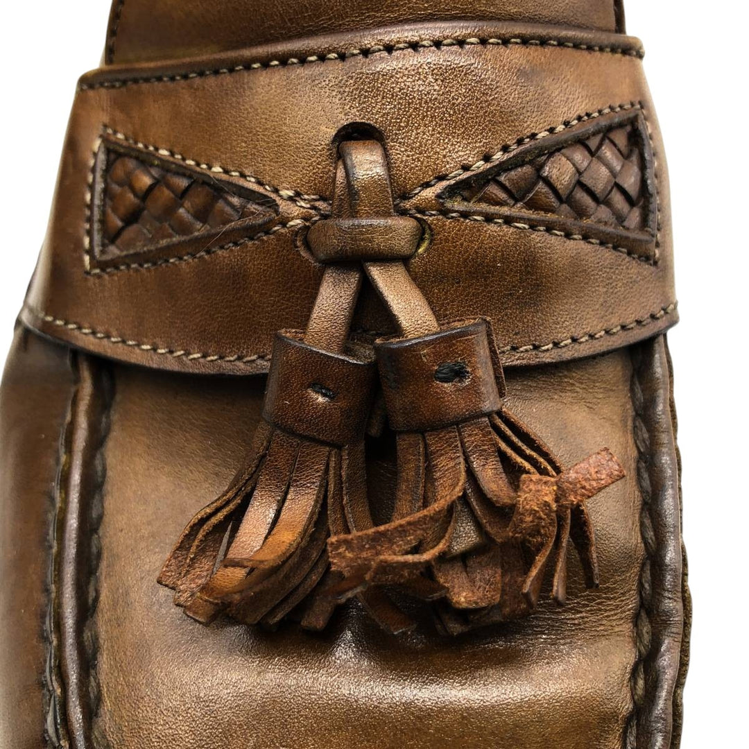 Allen Edmonds Maxfield Tassel Loafers, Size 9, Made in USA Men's 27.0cm unclear red type reddish brown Vintage Second Hand