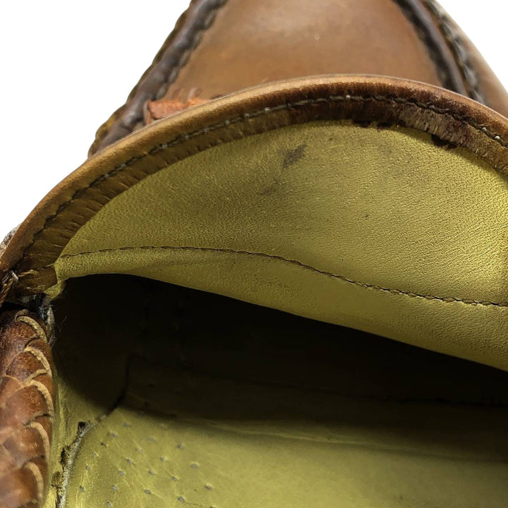 Allen Edmonds Maxfield Tassel Loafers, Size 9, Made in USA Men's 27.0cm unclear red type reddish brown Vintage Second Hand