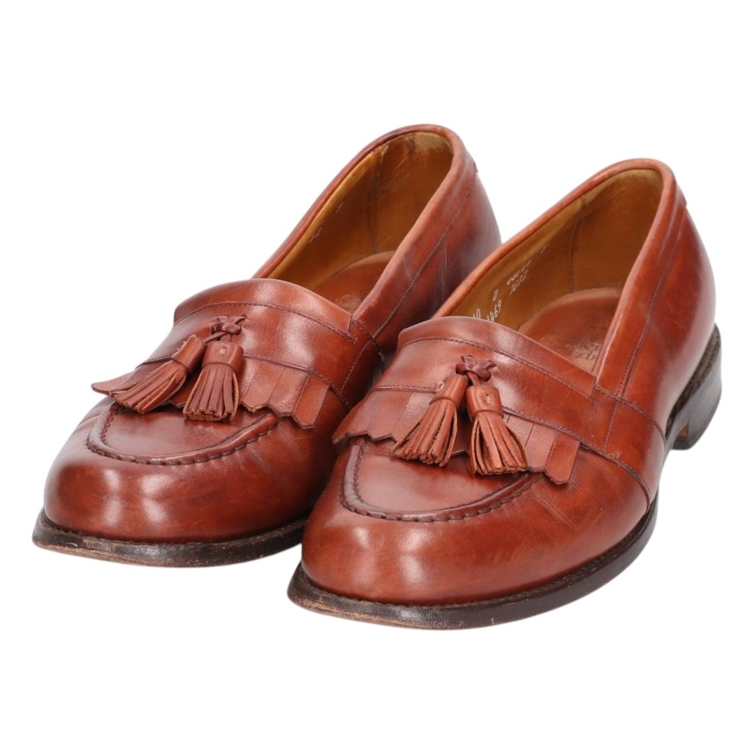 Allen Edmonds Newport Quilted Tassel Loafers, Made in USA, 10D, Men's Size 11" (saa014596) Men's 28.0cm genuine leather brown type Vintage Second Hand