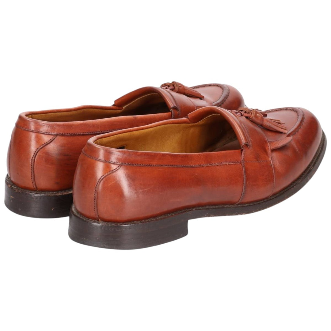 Allen Edmonds Newport Quilted Tassel Loafers, Made in USA, 10D, Men's Size 11" (saa014596) Men's 28.0cm genuine leather brown type Vintage Second Hand