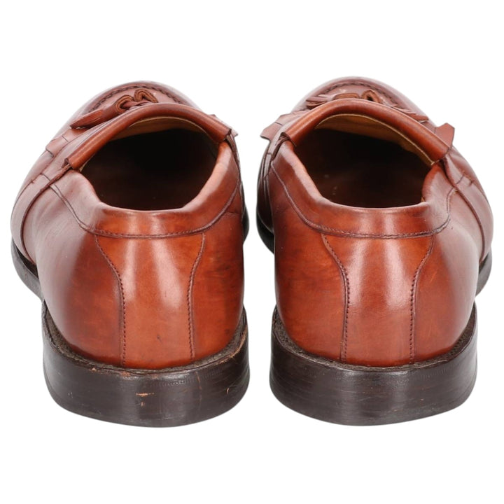 Allen Edmonds Newport Quilted Tassel Loafers, Made in USA, 10D, Men's Size 11" (saa014596) Men's 28.0cm genuine leather brown type Vintage Second Hand