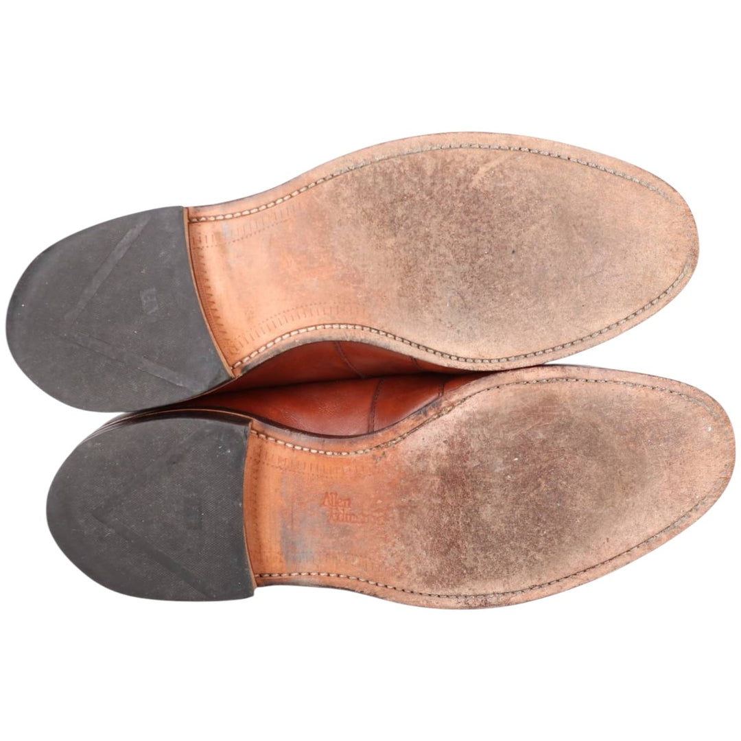 Allen Edmonds Newport Quilted Tassel Loafers, Made in USA, 10D, Men's Size 11" (saa014596) Men's 28.0cm genuine leather brown type Vintage Second Hand