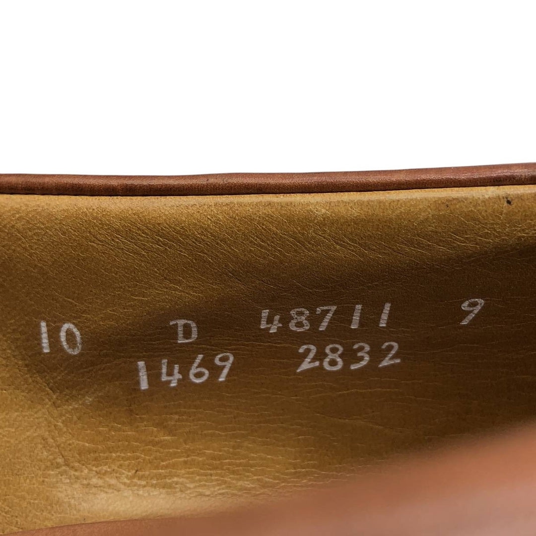 Allen Edmonds Newport Quilted Tassel Loafers, Made in USA, 10D, Men's Size 11" (saa014596) Men's 28.0cm genuine leather brown type Vintage Second Hand