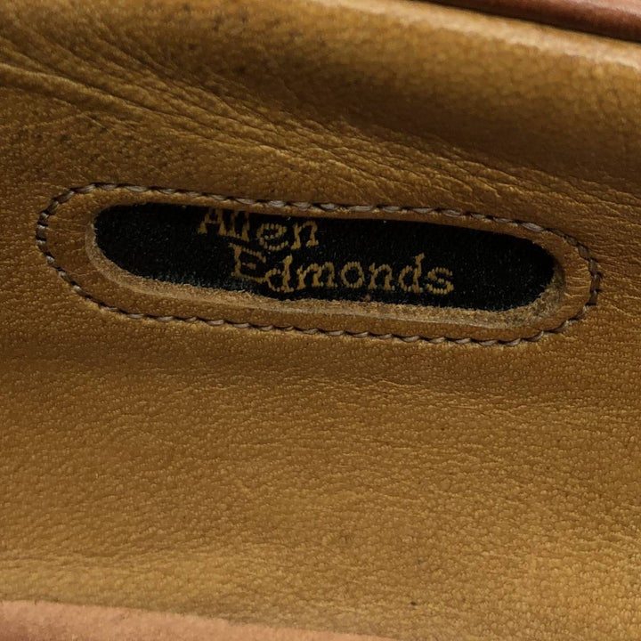 Allen Edmonds Newport Quilted Tassel Loafers, Made in USA, 10D, Men's Size 11" (saa014596) Men's 28.0cm genuine leather brown type Vintage Second Hand