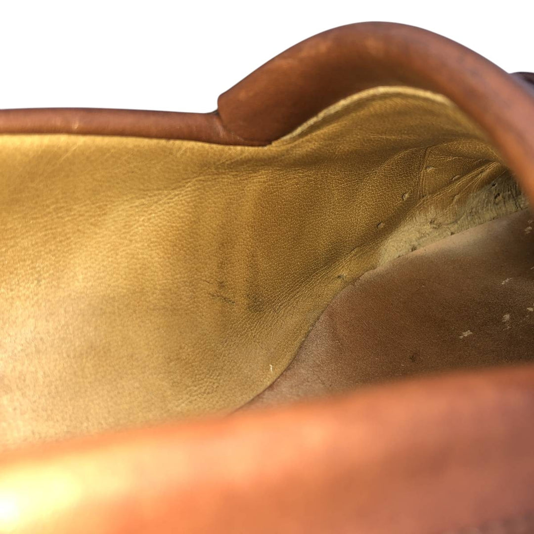 Allen Edmonds Newport Quilted Tassel Loafers, Made in USA, 10D, Men's Size 11" (saa014596) Men's 28.0cm genuine leather brown type Vintage Second Hand