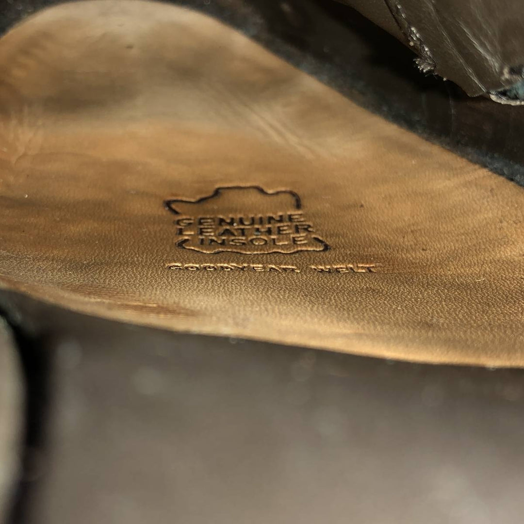 Brooks Brothers Men's Straight Tip Monk Strap Shoes, Size 9 1/2D (10.8 inches) /saa014597 Men's 27.5cm genuine leather black type Vintage Second Hand