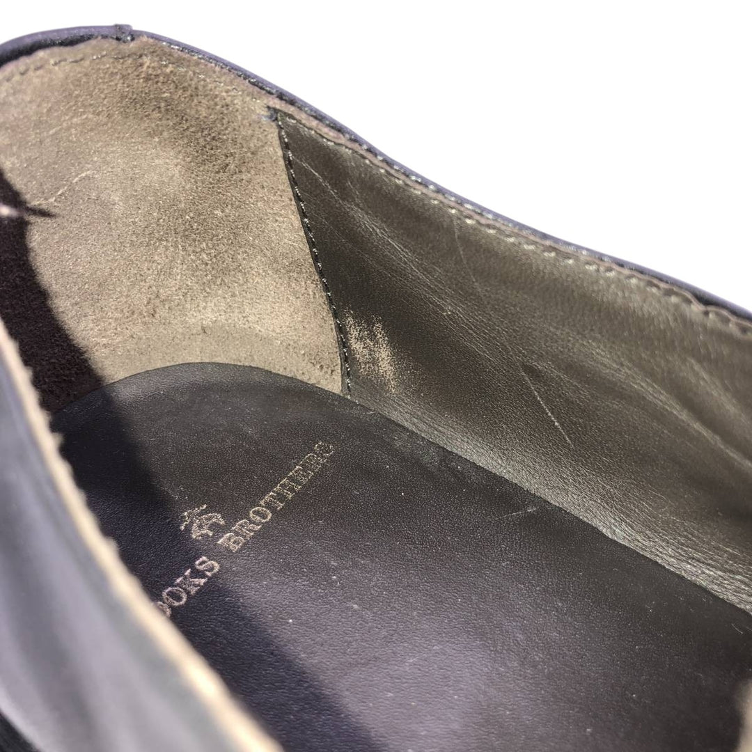 Brooks Brothers Men's Straight Tip Monk Strap Shoes, Size 9 1/2D (10.8 inches) /saa014597 Men's 27.5cm genuine leather black type Vintage Second Hand