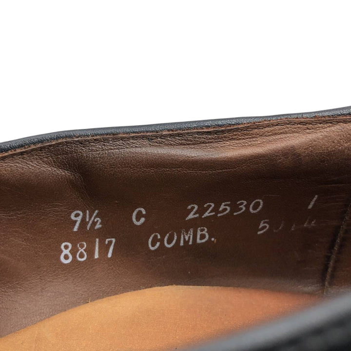 Allen Edmonds Berwick Wingtip Full Brogue Tassel Loafers, Made in USA, Size 9 1/2C, Men's, 10.8" (saa014598) Men's 27.5cm genuine leather black type Vintage Second Hand