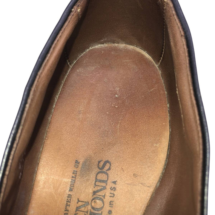 Allen Edmonds Berwick Wingtip Full Brogue Tassel Loafers, Made in USA, Size 9 1/2C, Men's, 10.8" (saa014598) Men's 27.5cm genuine leather black type Vintage Second Hand