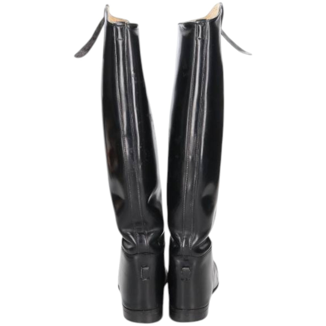 Marlboro Imperial Jockey Riding Boots, Made in England, Size 6 Women's 25.0cm genuine leather black type Vintage Second Hand