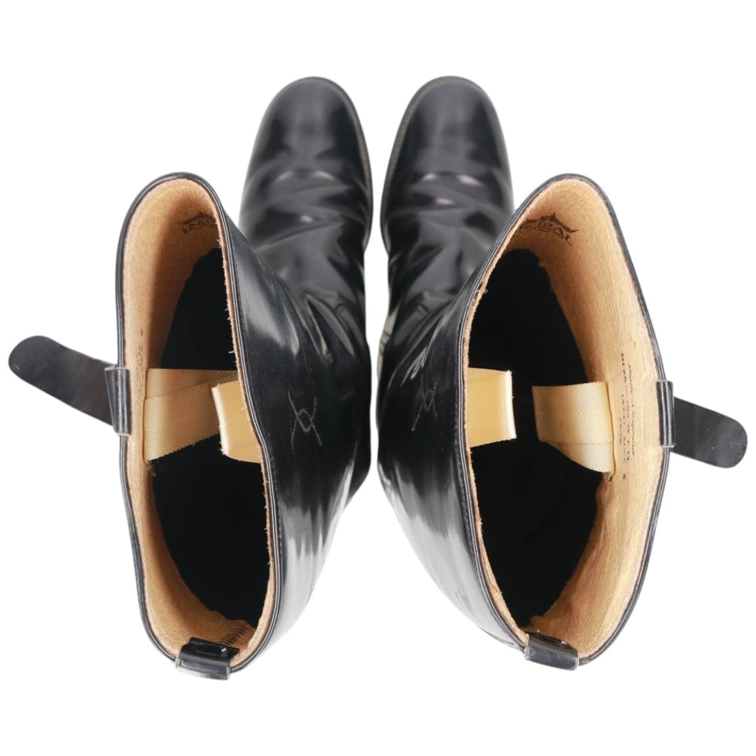 Marlboro Imperial Jockey Riding Boots, Made in England, Size 6 Women's 25.0cm genuine leather black type Vintage Second Hand
