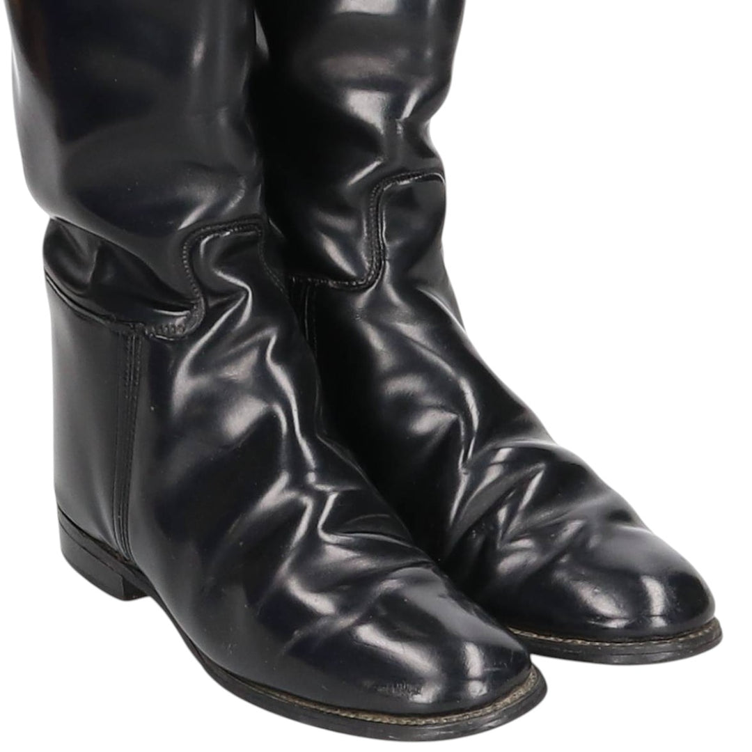 Marlboro Imperial Jockey Riding Boots, Made in England, Size 6 Women's 25.0cm genuine leather black type Vintage Second Hand
