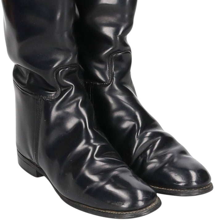 Marlboro Imperial Jockey Riding Boots, Made in England, Size 6 Women's 25.0cm genuine leather black type Vintage Second Hand
