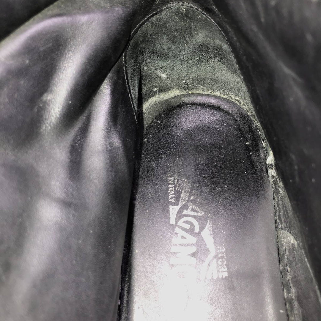 Salvatore Ferragamo work boots, Made in Italy, Size 10, 1D Men's 28.0cm unclear gray type Vintage Second Hand