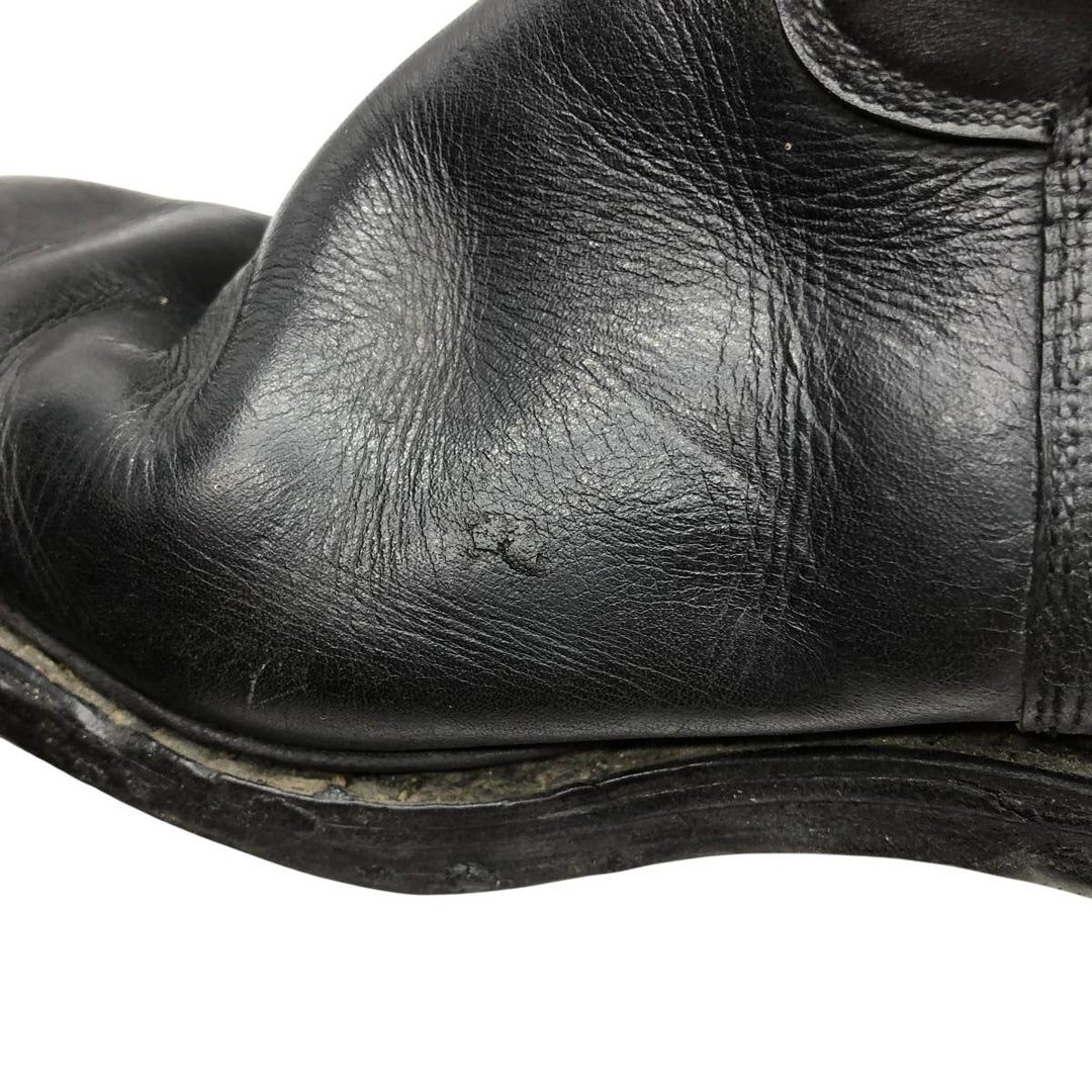 Knee-high boots Men's 25.5cm genuine leather black type Vintage Second Hand