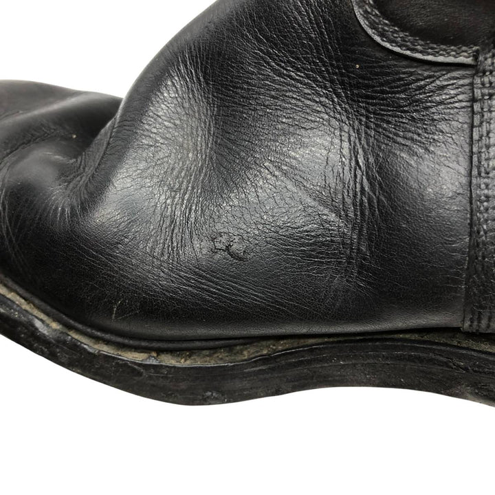 Knee-high boots Men's 25.5cm genuine leather black type Vintage Second Hand