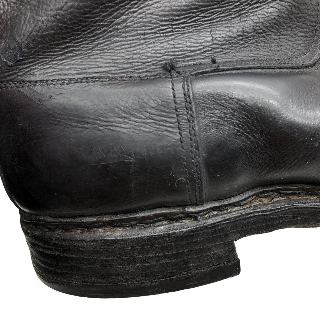 Jockey riding boots, long boots Men's 25.0cm genuine leather black type Vintage Second Hand