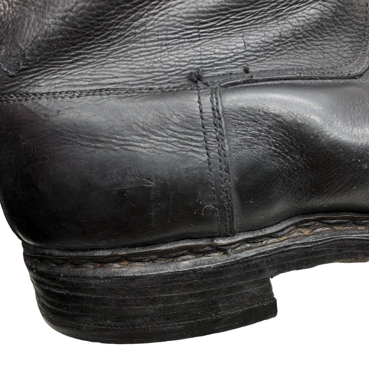 Jockey riding boots, long boots Men's 25.0cm genuine leather black type Vintage Second Hand