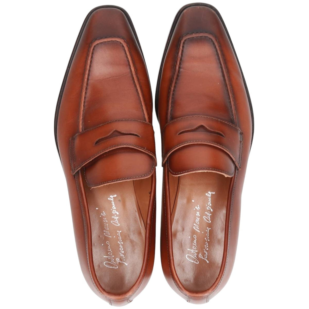 Antonio Marras's Laboratorio Art-igianale penny loafers, Made in Italy, size 42 Men's 26.0cm genuine leather brown type Vintage Second Hand