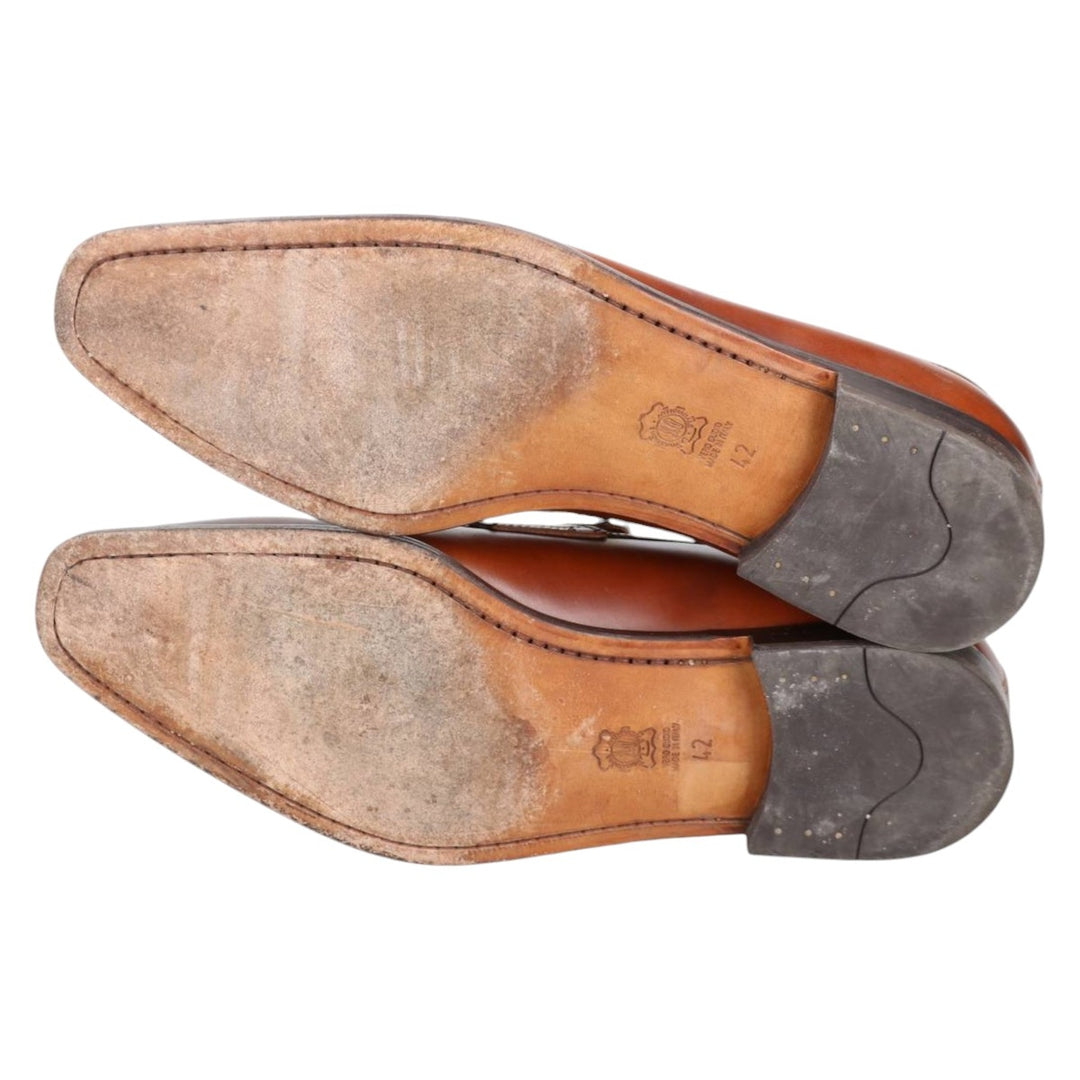 Antonio Marras's Laboratorio Art-igianale penny loafers, Made in Italy, size 42 Men's 26.0cm genuine leather brown type Vintage Second Hand