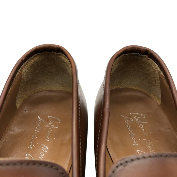 Antonio Marras's Laboratorio Art-igianale penny loafers, Made in Italy, size 42 Men's 26.0cm genuine leather brown type Vintage Second Hand