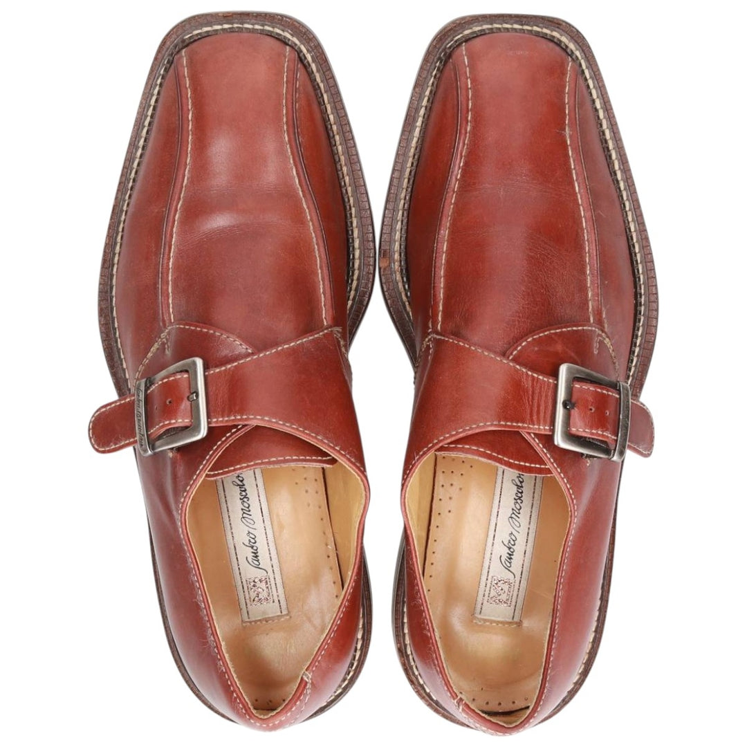 SANDRO MOSCOLONI monk strap shoes made in Italy Men's 28.0cm unclear brown type Vintage Second Hand