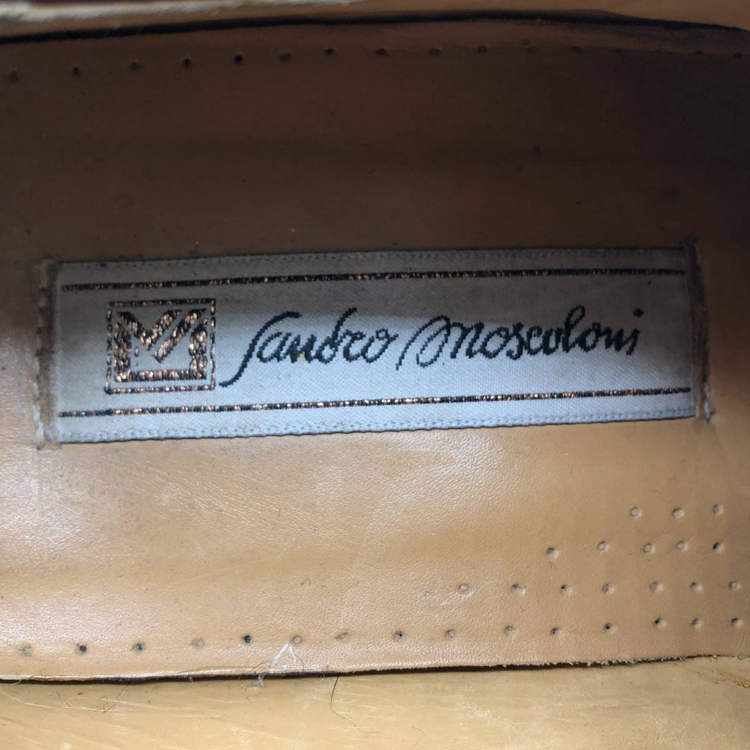 SANDRO MOSCOLONI monk strap shoes made in Italy Men's 28.0cm unclear brown type Vintage Second Hand