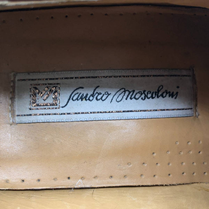 SANDRO MOSCOLONI monk strap shoes made in Italy Men's 28.0cm unclear brown type Vintage Second Hand