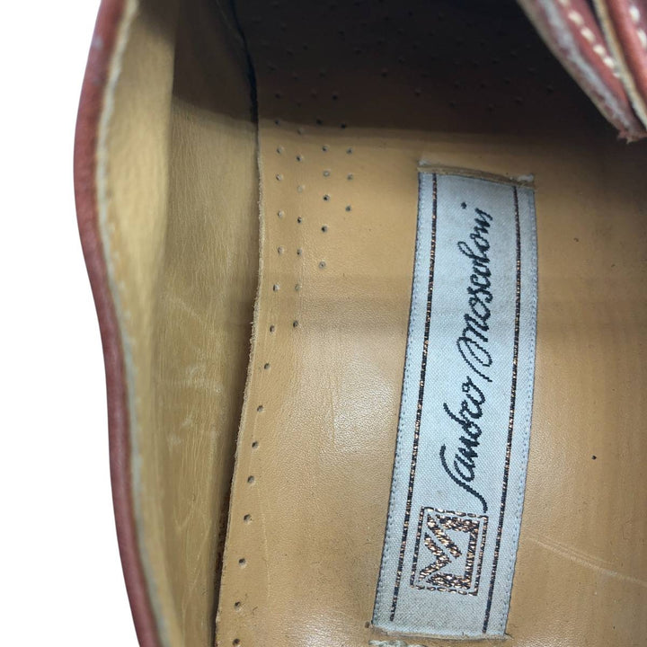 SANDRO MOSCOLONI monk strap shoes made in Italy Men's 28.0cm unclear brown type Vintage Second Hand