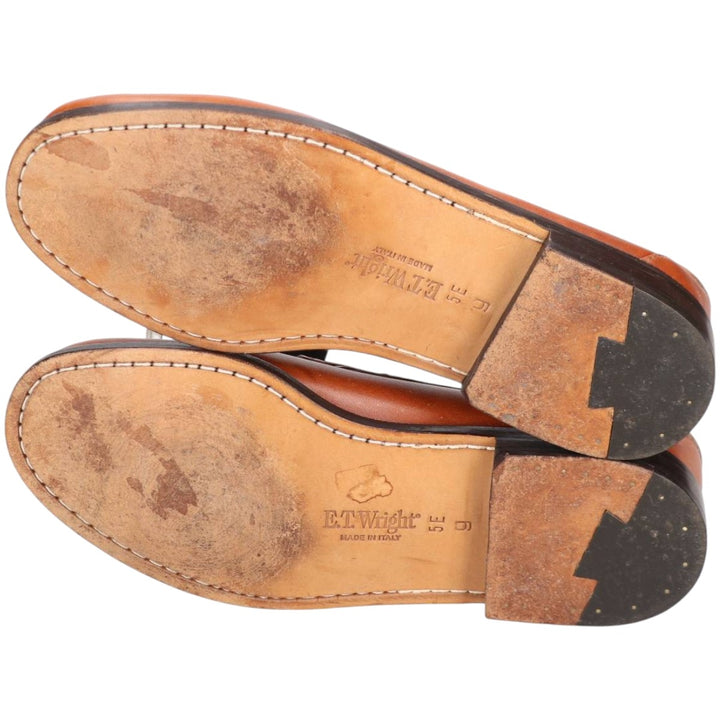ETWright Penny Loafers Made in Italy 9 Men's 27.0cm unclear brown type Vintage Second Hand