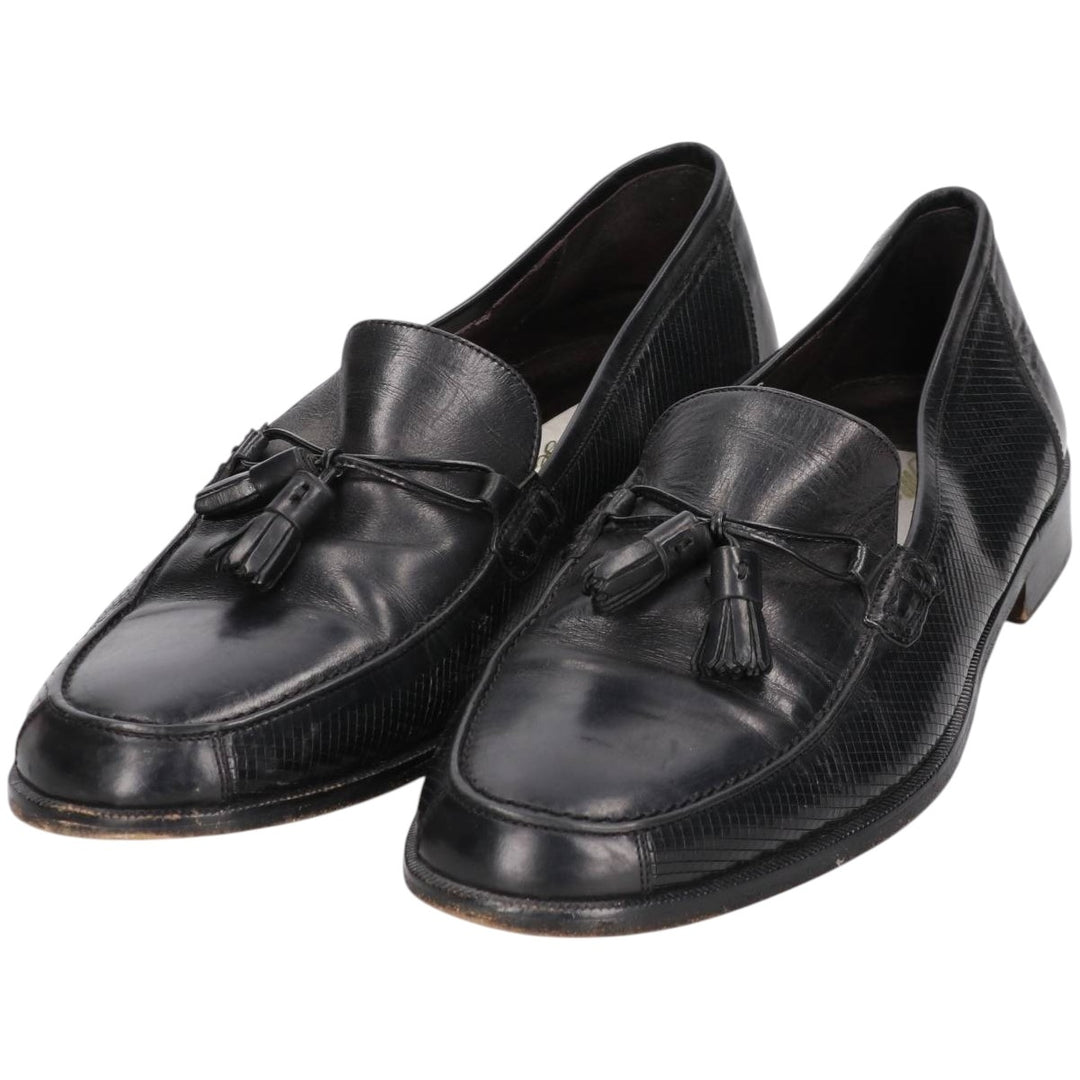 Mezlan Tassel Loafers, Made in Italy, Size 10M Men's 28.0cm genuine leather black type Vintage Second Hand