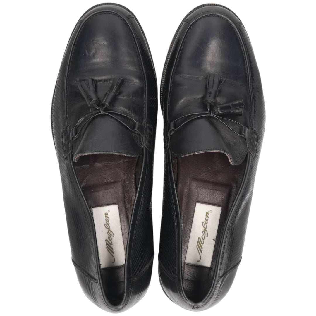 Mezlan Tassel Loafers, Made in Italy, Size 10M Men's 28.0cm genuine leather black type Vintage Second Hand