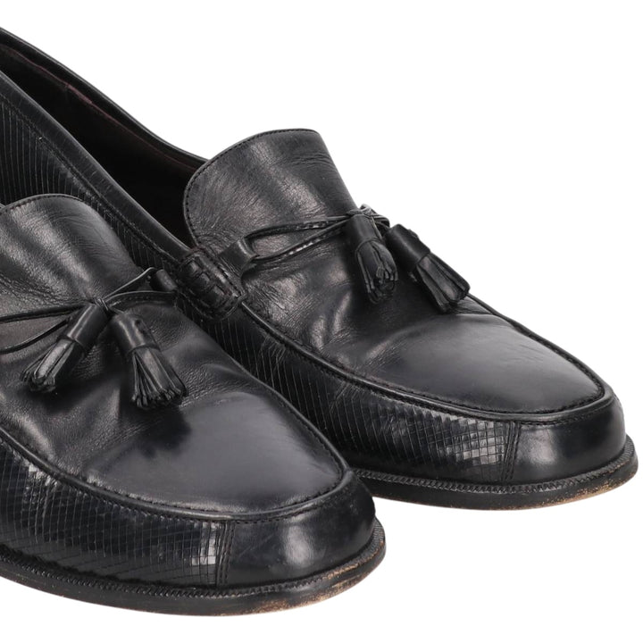 Mezlan Tassel Loafers, Made in Italy, Size 10M Men's 28.0cm genuine leather black type Vintage Second Hand