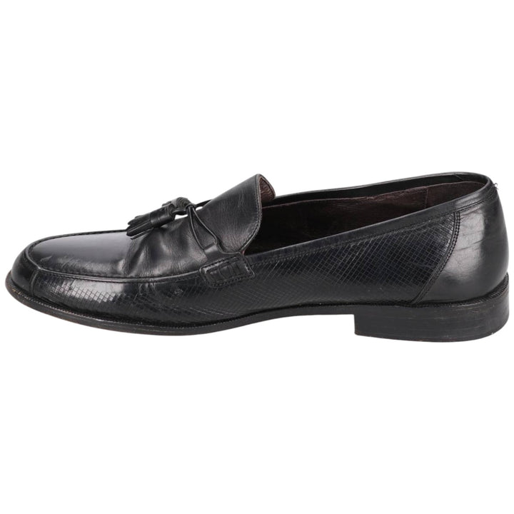 Mezlan Tassel Loafers, Made in Italy, Size 10M Men's 28.0cm genuine leather black type Vintage Second Hand