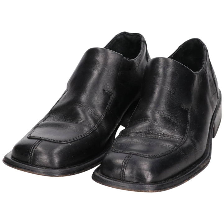 Kenneth Cole U-tip square-toe vamp loafer, made in Italy, size 10 (equivalent to men's size 11) /saa014635 Men's 28.0cm genuine leather black type Vintage Second Hand
