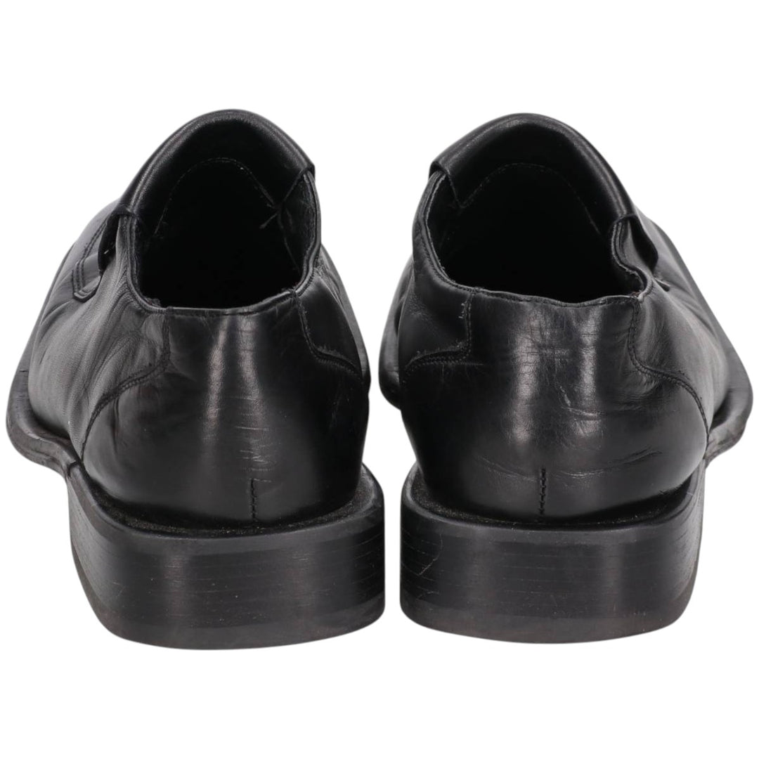 Kenneth Cole U-tip square-toe vamp loafer, made in Italy, size 10 (equivalent to men's size 11) /saa014635 Men's 28.0cm genuine leather black type Vintage Second Hand