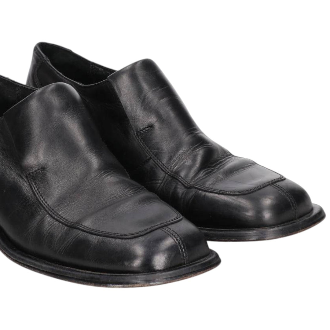 Kenneth Cole U-tip square-toe vamp loafer, made in Italy, size 10 (equivalent to men's size 11) /saa014635 Men's 28.0cm genuine leather black type Vintage Second Hand
