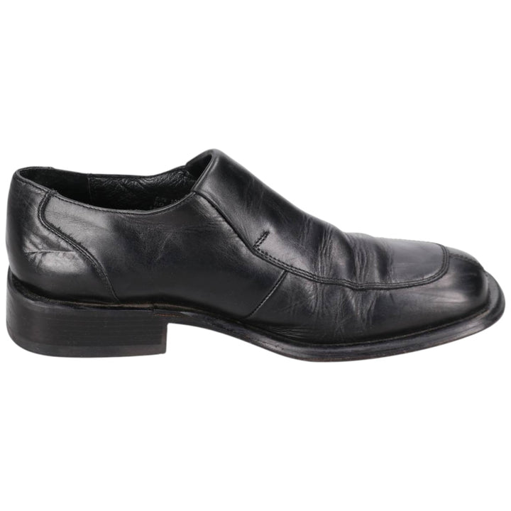 Kenneth Cole U-tip square-toe vamp loafer, made in Italy, size 10 (equivalent to men's size 11) /saa014635 Men's 28.0cm genuine leather black type Vintage Second Hand