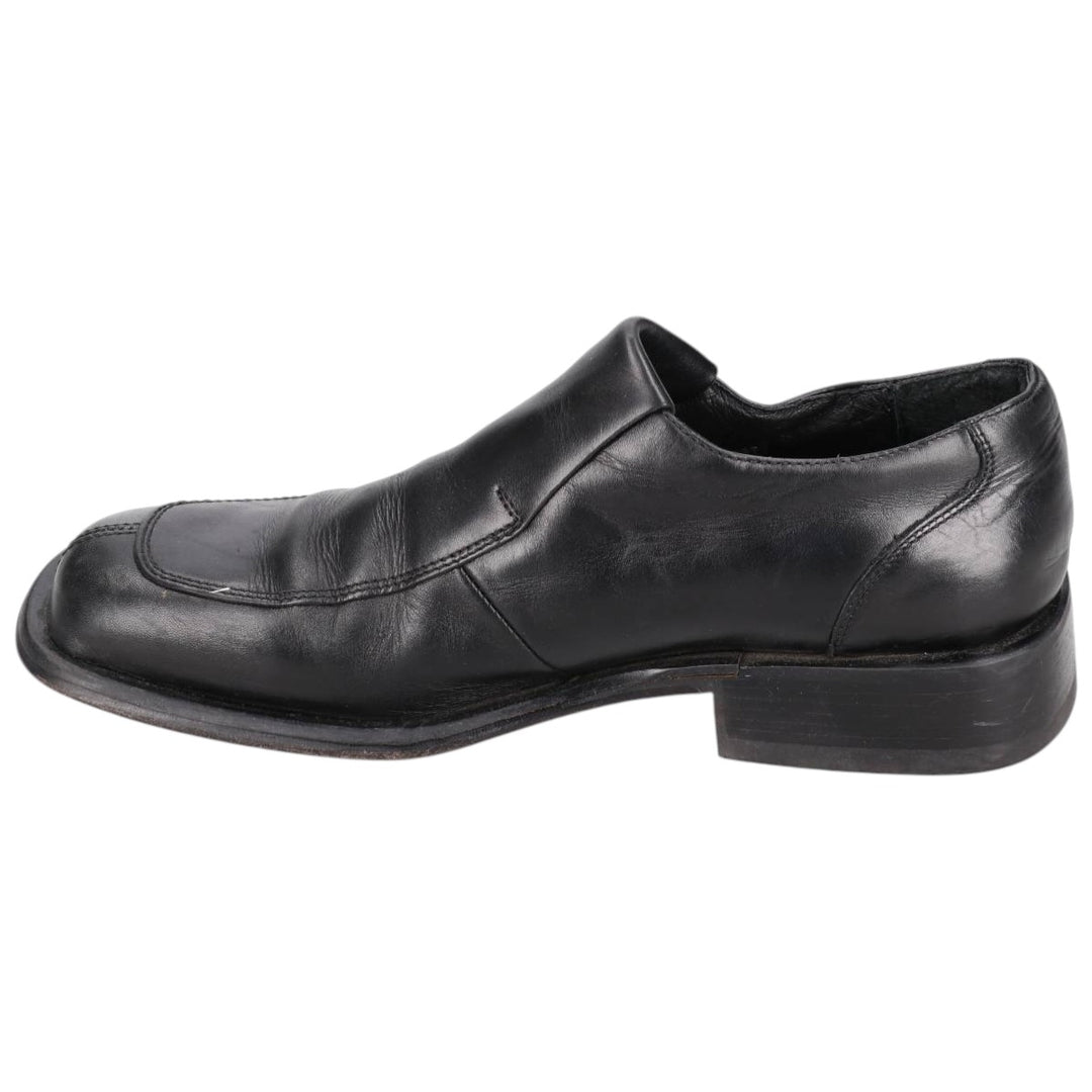 Kenneth Cole U-tip square-toe vamp loafer, made in Italy, size 10 (equivalent to men's size 11) /saa014635 Men's 28.0cm genuine leather black type Vintage Second Hand