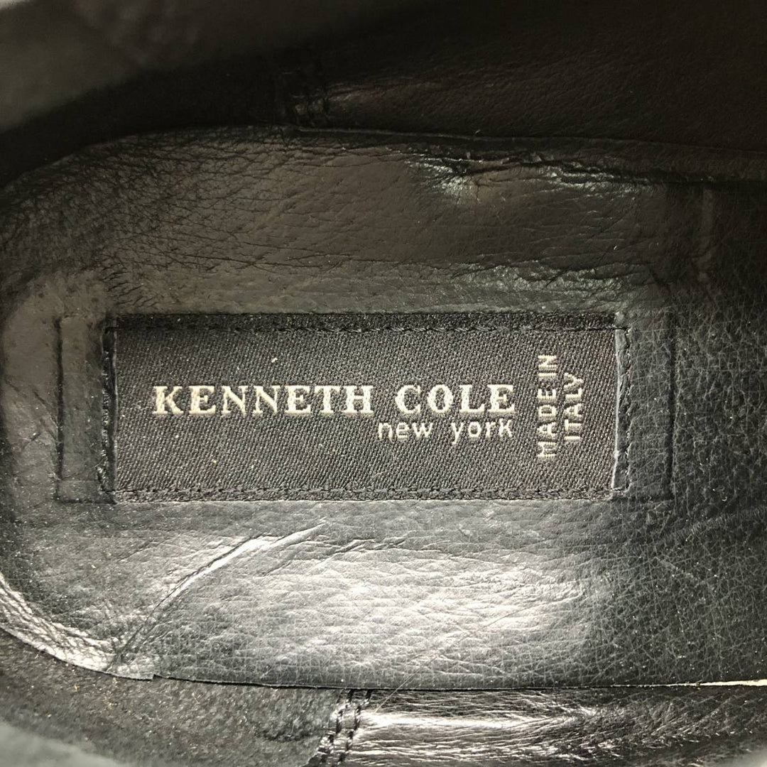 Kenneth Cole U-tip square-toe vamp loafer, made in Italy, size 10 (equivalent to men's size 11) /saa014635 Men's 28.0cm genuine leather black type Vintage Second Hand