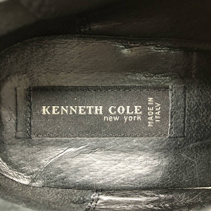 Kenneth Cole U-tip square-toe vamp loafer, made in Italy, size 10 (equivalent to men's size 11) /saa014635 Men's 28.0cm genuine leather black type Vintage Second Hand