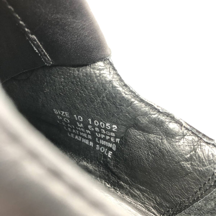 Kenneth Cole U-tip square-toe vamp loafer, made in Italy, size 10 (equivalent to men's size 11) /saa014635 Men's 28.0cm genuine leather black type Vintage Second Hand