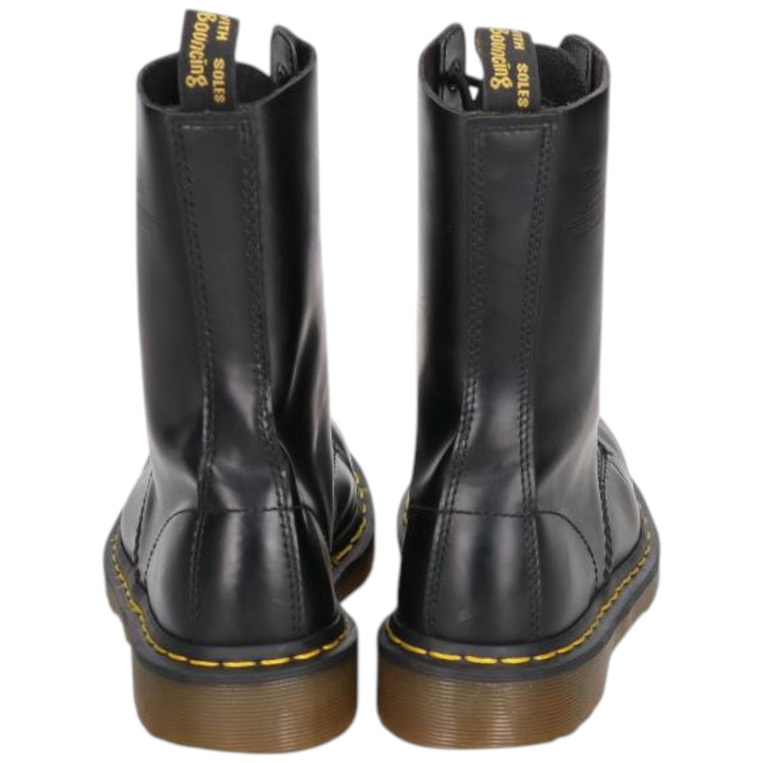 Dr. Martens 1490 10-Eye Boots 4 Women's 23.0cm genuine leather black type Vintage Second Hand