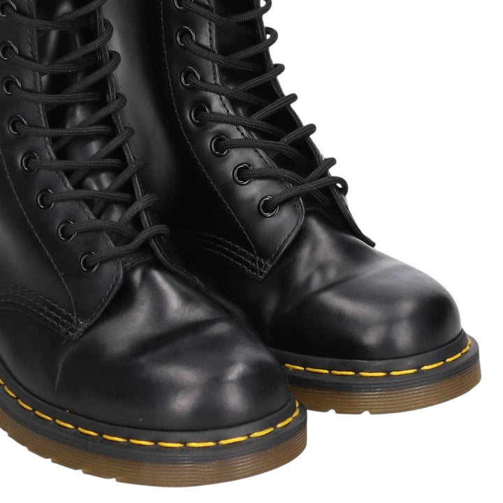 Dr. Martens 1490 10-Eye Boots 4 Women's 23.0cm genuine leather black type Vintage Second Hand