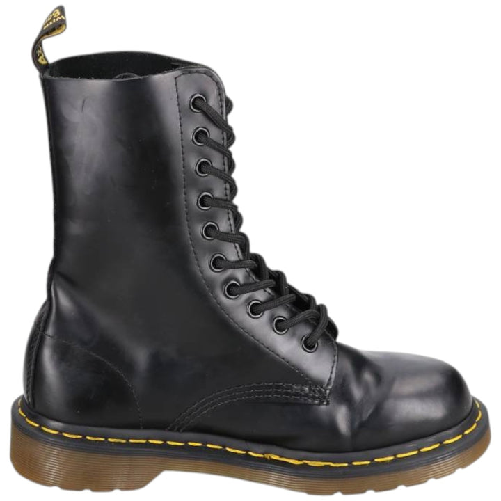 Dr. Martens 1490 10-Eye Boots 4 Women's 23.0cm genuine leather black type Vintage Second Hand