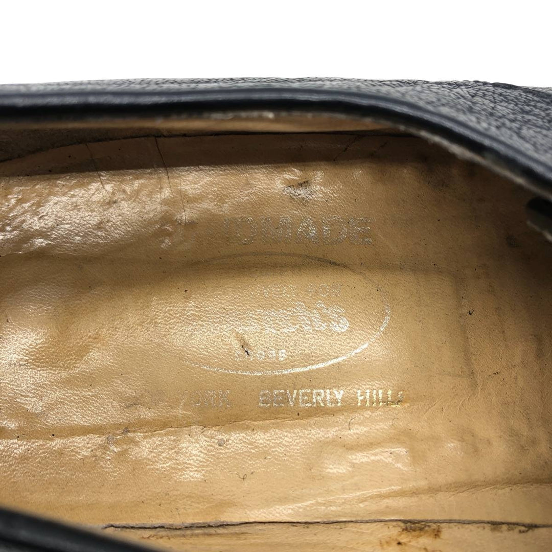 Church's Plain Toe Shoes 6 1/2 Women's 25.0cm genuine leather black type Vintage Second Hand