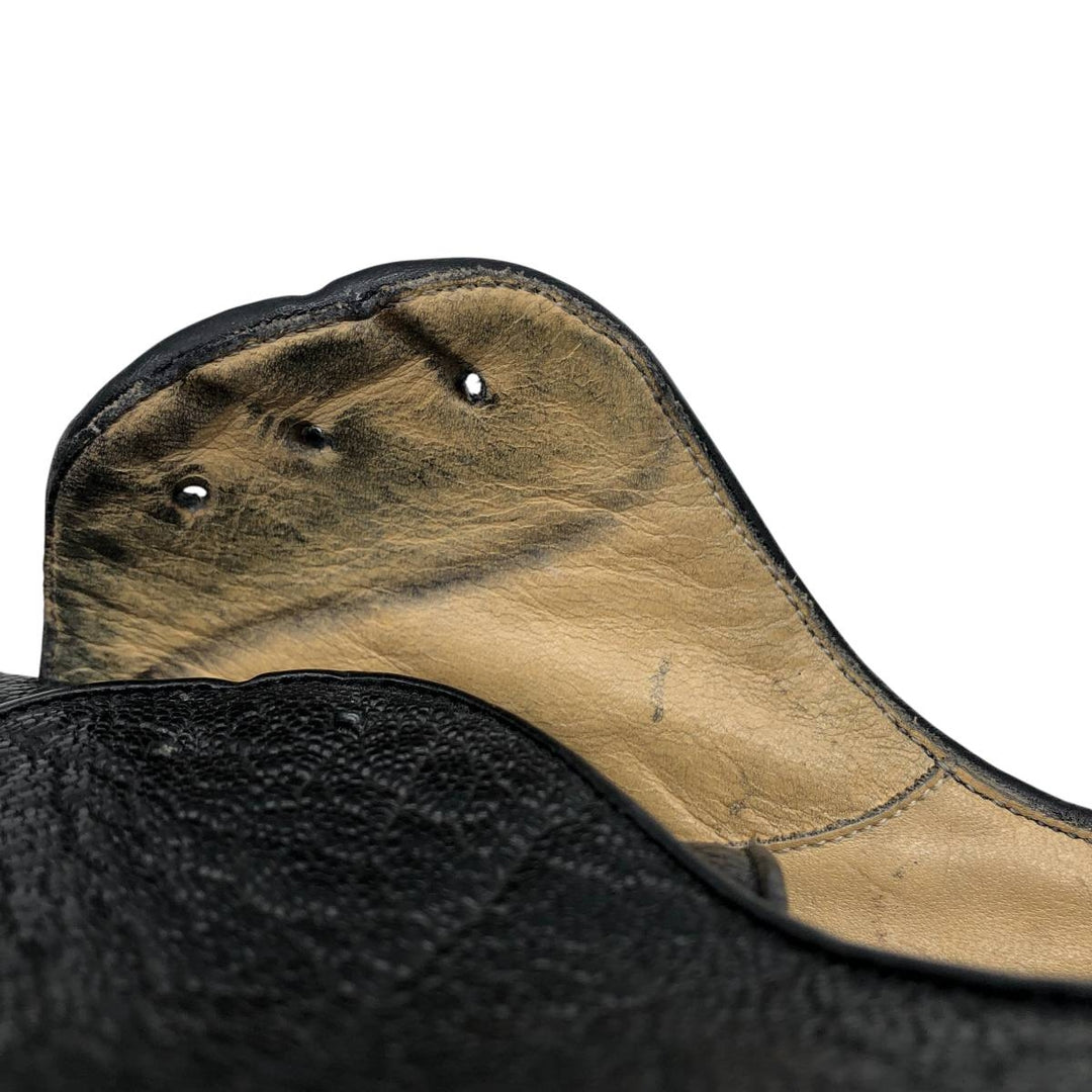 Church's Plain Toe Shoes 6 1/2 Women's 25.0cm genuine leather black type Vintage Second Hand