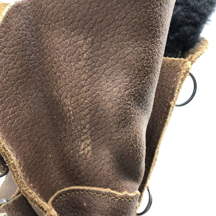 SOREL CARIBOU Men's Lace-Up Snow Boots, Size 8 (10.2 inches) /saa014649 Men's 26.0cm genuine leather brown type Vintage Second Hand