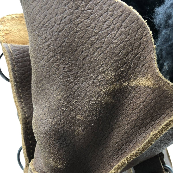 SOREL CARIBOU Men's Lace-Up Snow Boots, Size 8 (10.2 inches) /saa014649 Men's 26.0cm genuine leather brown type Vintage Second Hand